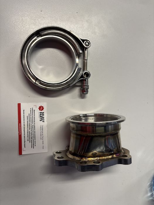 Фланец за турбо downpipe неръждаема стомана T25 T28 GT25 GT28 8 болта 3" V-Band INTAVB