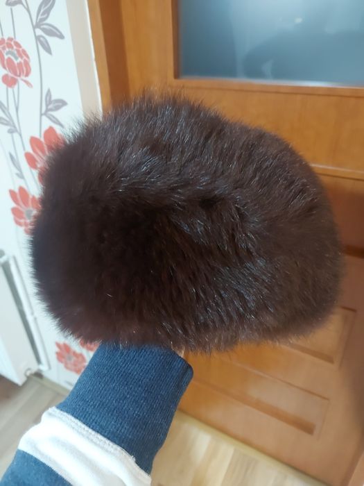 Caciula din blana naturala de vulpe