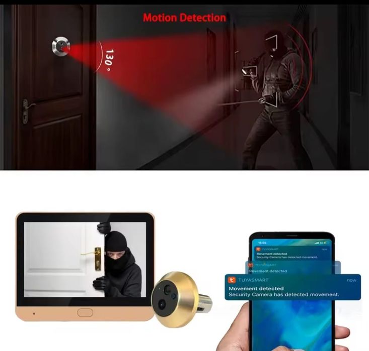 Door Camera de ușă 2.4G Wireless
Wifi 4.3inch