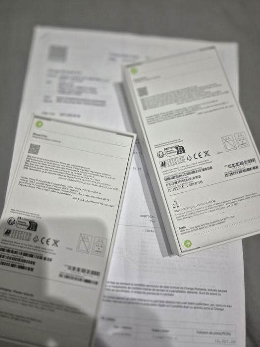 Iphone 17 PRO 256gb - Sigilat - Liber de rețea - SILVER - Factura