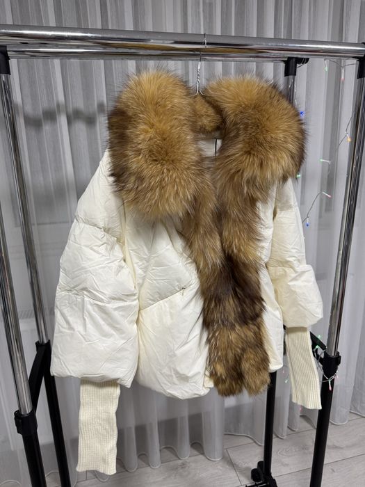 Geaca cu blana naturala de vulpe