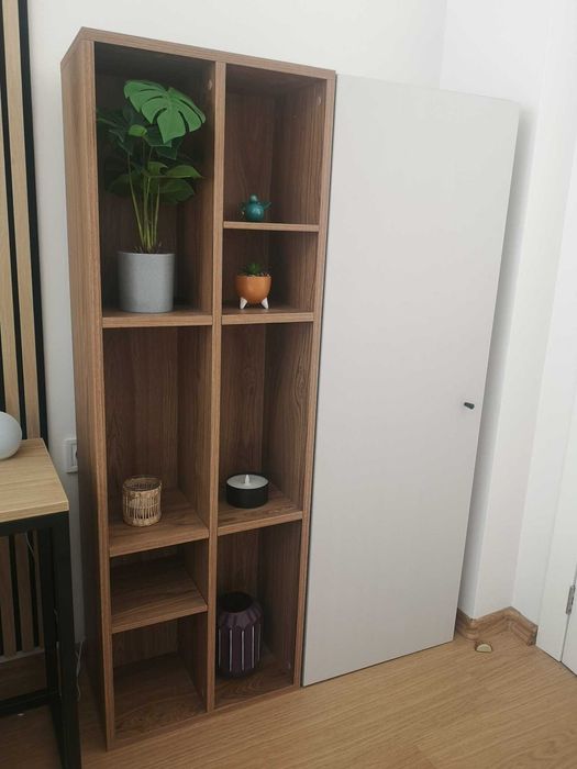 2 шкафа Enza Home – библиотека + затворен модул - мебели за дневна