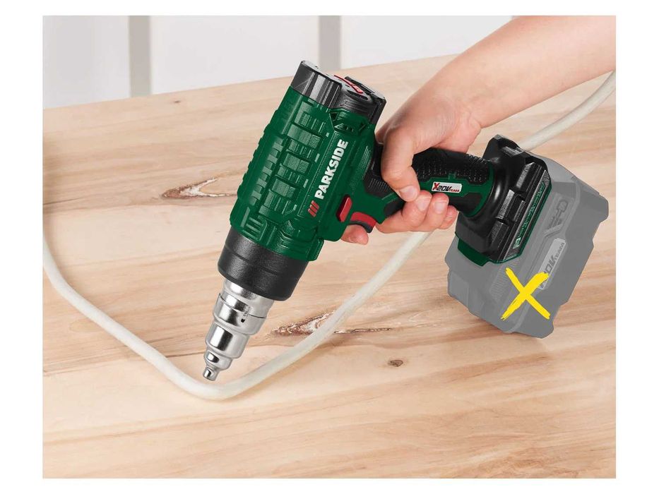 Нов Акумулаторен пистолет за горещ въздух Parkside 20V