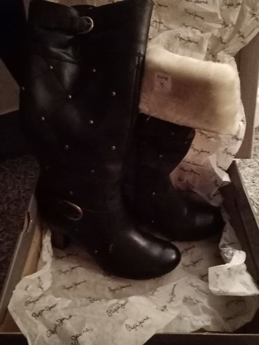 Cizme piele Pepe jeans