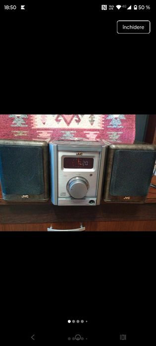 sistem audio micro hi-fi vintage jvc ux-5000 – cu telecomandă originală