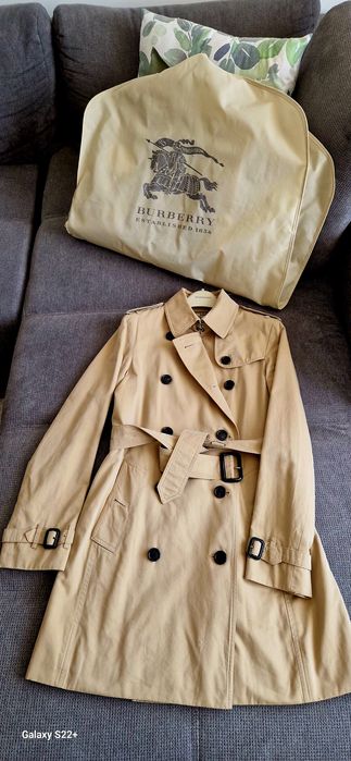 Burberry Kensington Heritage Trench Coat – Honey Beige – 36 EU