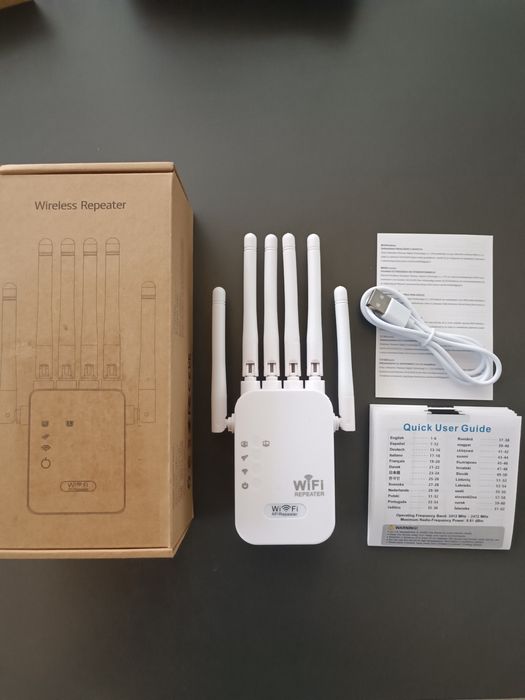 Безжичен усилвател с 6 антени , Wireless repeater, WiFi repeater