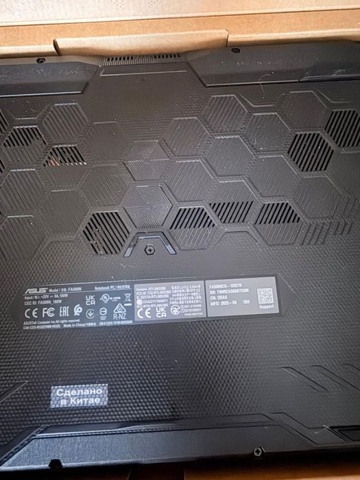 Игровой, мощный ноутбук ASUS TUF