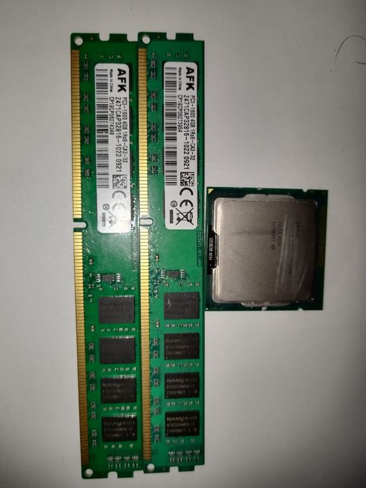Продам процессор i7 2600 и 2 плашки озу по 4гб ддр 3