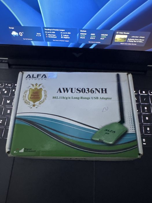 Alfa awus036NH wifi adapter monitor mode