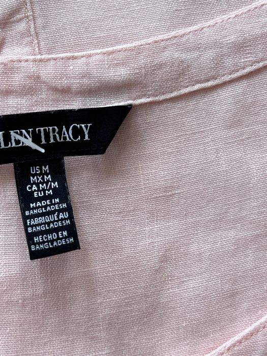 Разкошна ленена туника в бледо розово Ellen Tracy