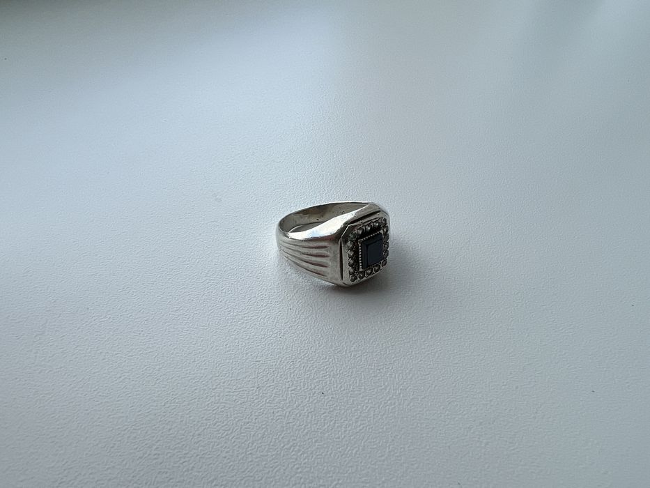 Серебрянное кольцо печатка 925