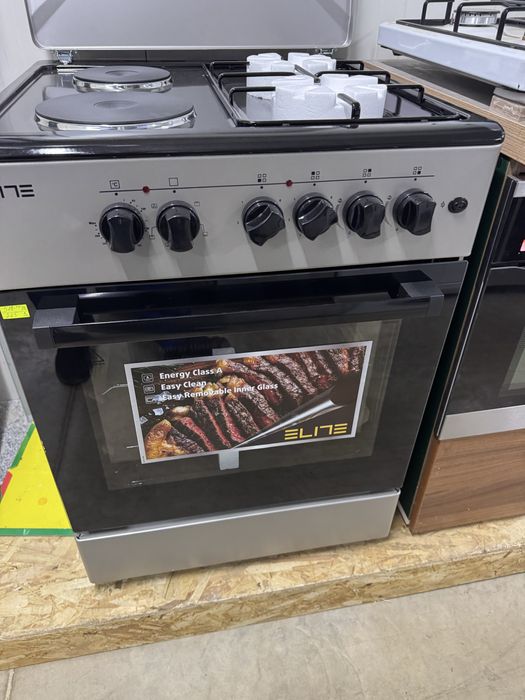 Комбинирана готварска печка 60см Ток /Газ Чисто Нова 2год. Гаранция