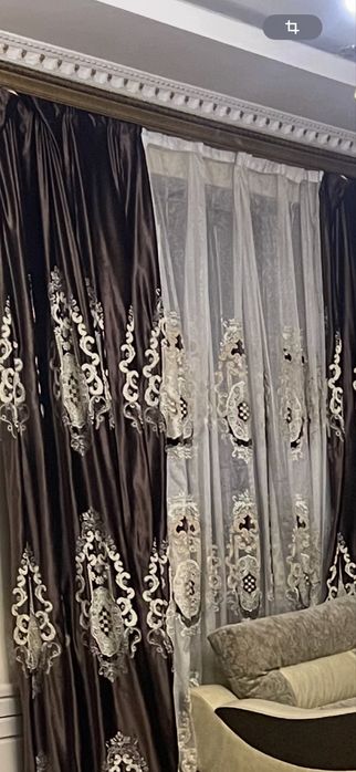 Шторы королевский велюр с выбитыми рисунками