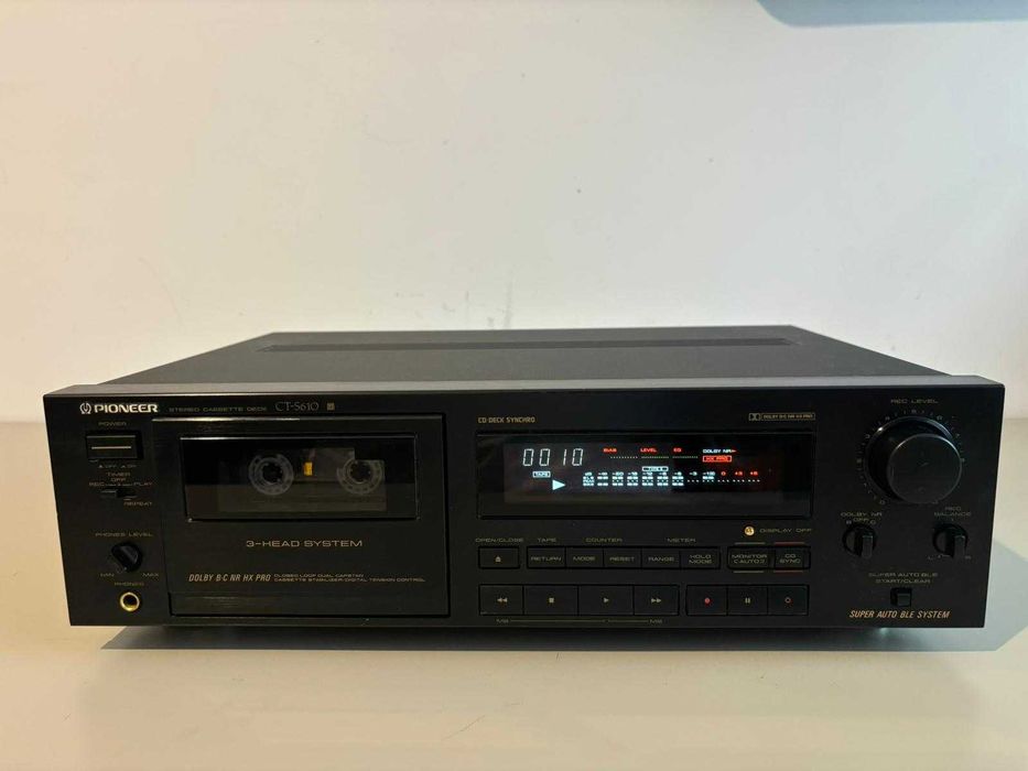 Deck Pioneer CT-S610  3HEAD-Cassette Tape Deck