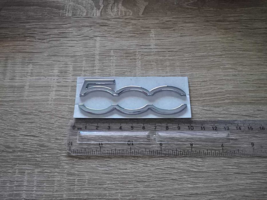 сребриста емблема Фиат Fiat 500