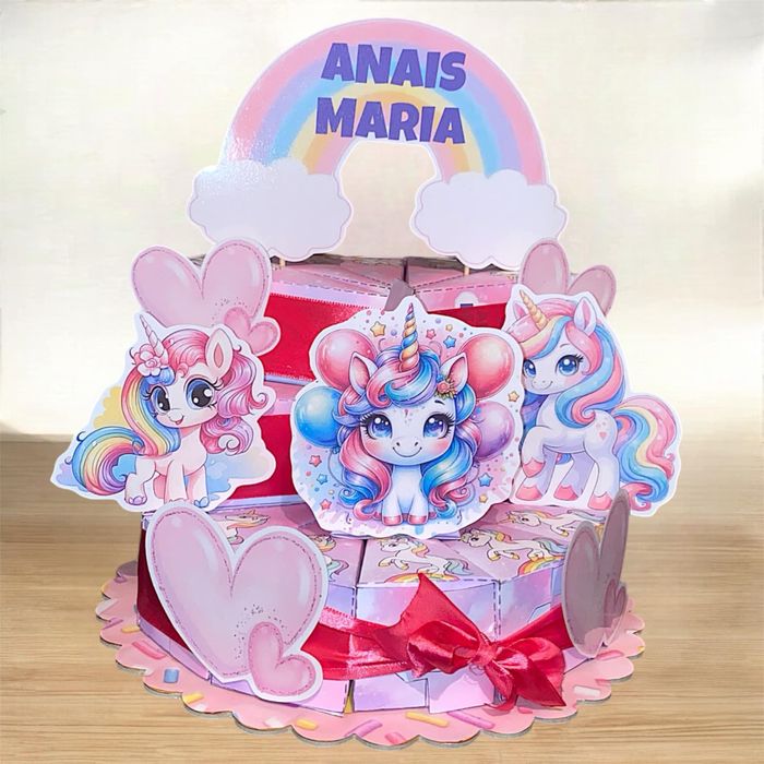 Tortulet aniversari din cutiute ambalate