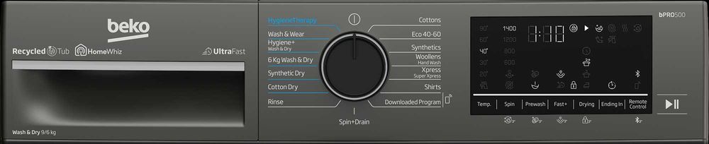 Нова пералня със сушилня Beko B5DFT59442M, Пране 9 кг, Сушене 6 кг