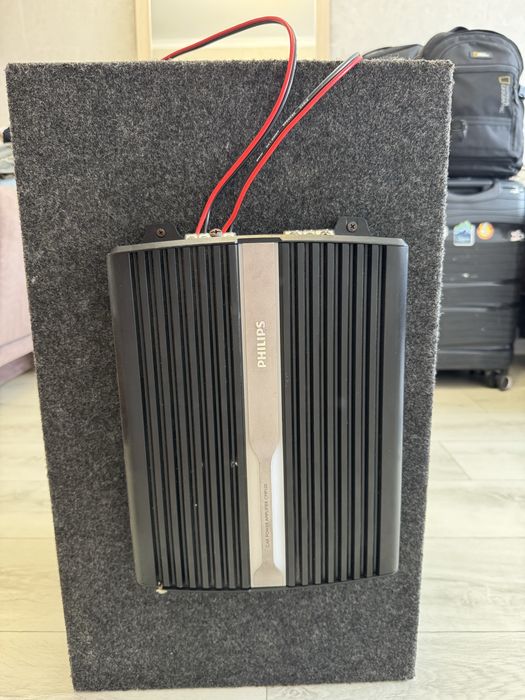 Сабвуфер Ground Zero в коробе + моноблок Philips CMP100