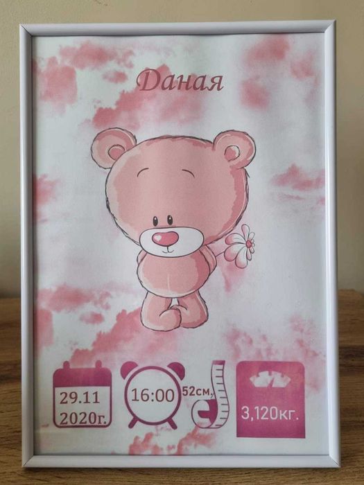 Персонализирана бебешка визитка