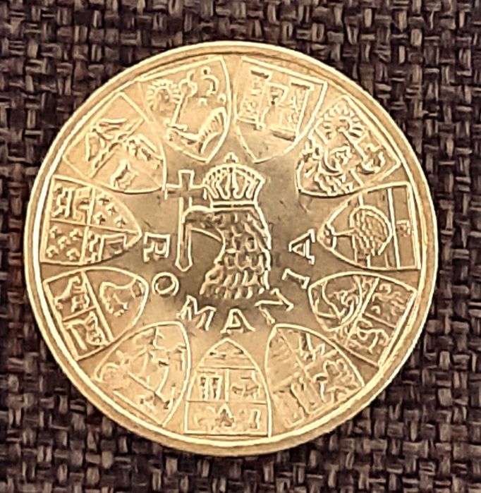 Moneda AUR 20 lei 1944 Ardealul Nostru MS64, MS63,  AUTENTIFICATE