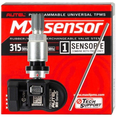 Autel mx sensor tpms, датчик, сензор за налягане в гумите с програмира