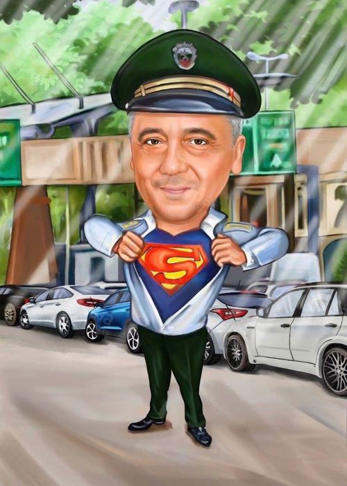 Карикатура за мъж