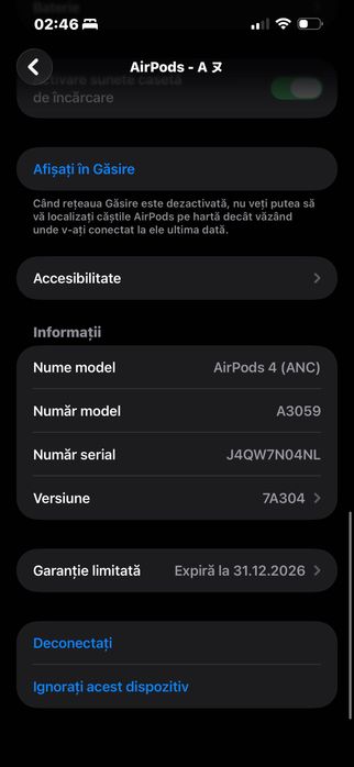 Vând AirPods 4 ANC!
