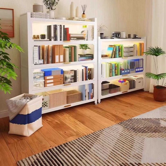 Книжный шкаф с откидной дверцей — прочный, пылезащитный