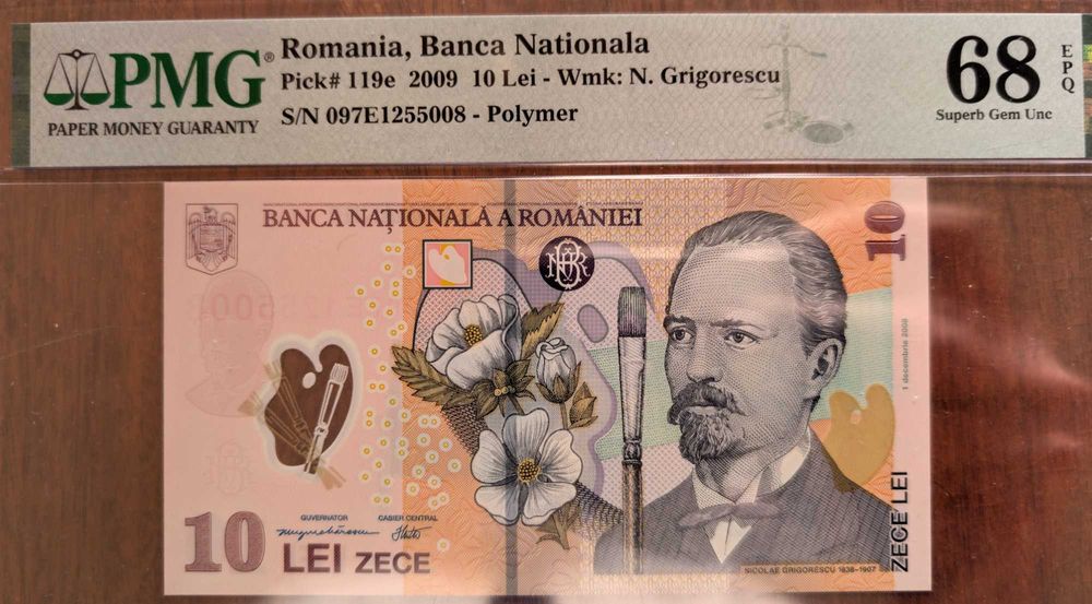 Bancnota numismatica 10 lei 2009