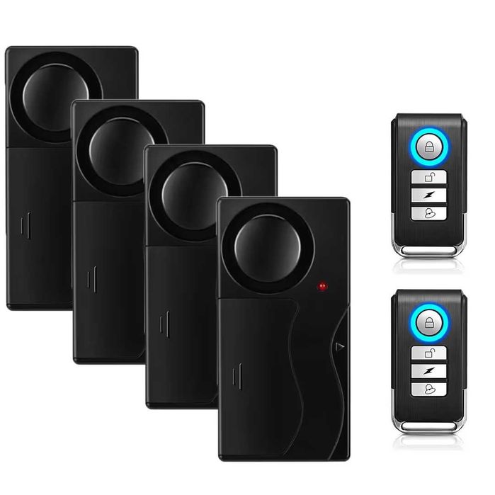 Alarmă Wireless Antifurt Detector de Mișcare – 110dB cu 2 Telecomenzi