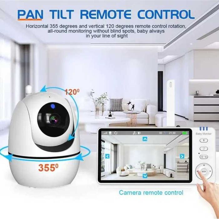 Видео бебефон 5.0 инча, 1080P - Чисто нови!