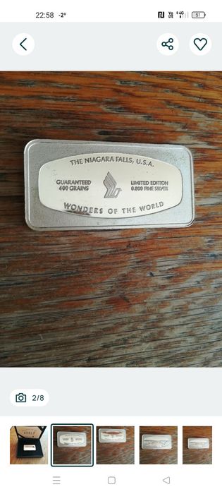 Lingou Argint cascada Niagara