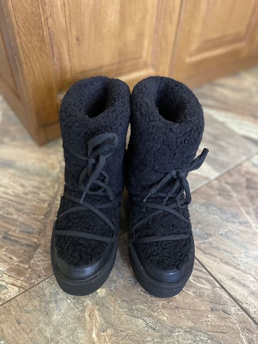 Дамски Боти кожени с вълна