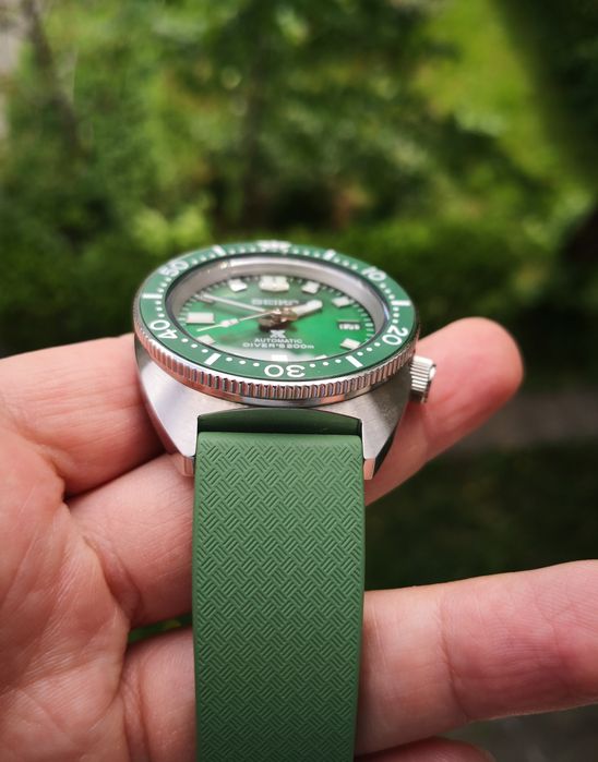 Ceas automatic Seiko Mod Slim Turtle Prospex Diver's curea  FKM