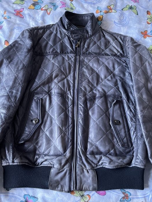Geaca de piele Massimo Dutti