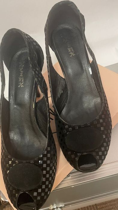 Pantofi decupati eleganti din piele, nr 40-41