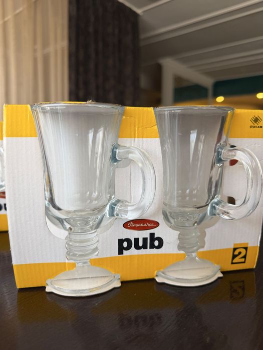 Стеклянные кружки на ножке Pasabahçe Pub