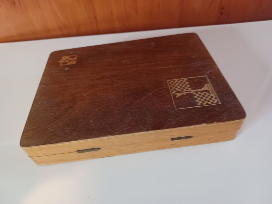 Ретро СССР  дървен туристически шах