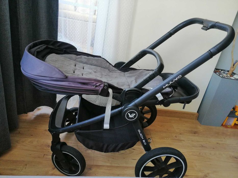 Бебешка количка 2в1 QUICK Black - MUUVO