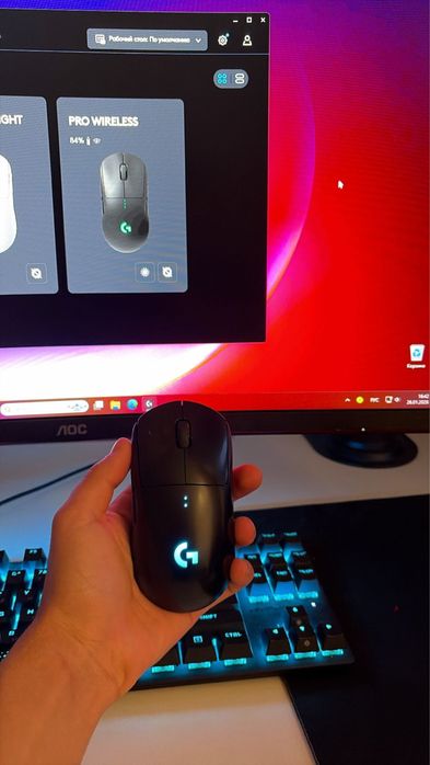 Мышь Logitech G Pro Wireless черный