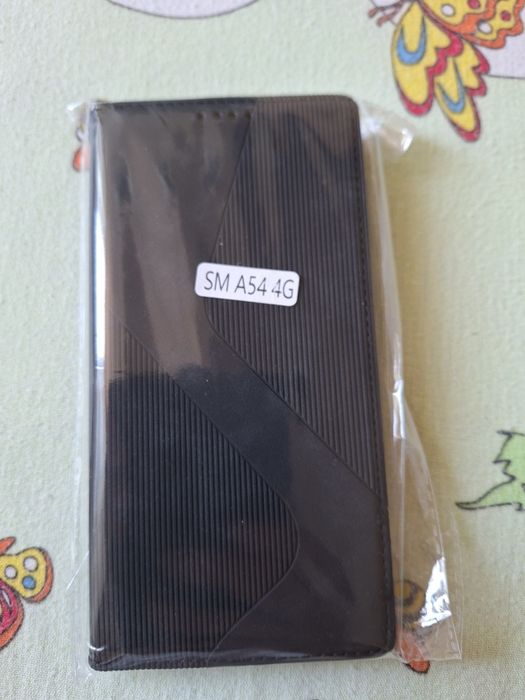 Кожен тефтер с магнитно затваряне за Samsung Galaxy A54