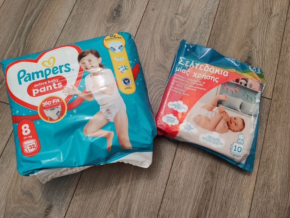 Pampers Pants nr 8+Aleze 10buc