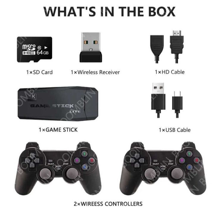 ПРОМОЦИЯ!!! Игрова конзола във флашка с 2 безжични джойстика