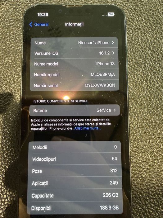 Iphone 13 256 gb stare buna