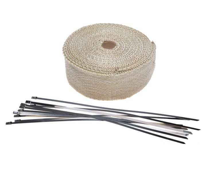 Термо лента - черна и бяла, 10м до 1100гр