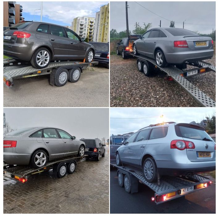 Tractari auto intern Platforma auto Transport utilaje mici dimensiuni