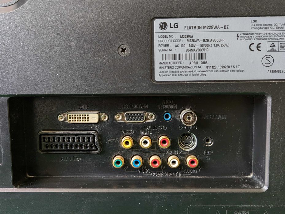 Телевизор LG Flatron M228WA