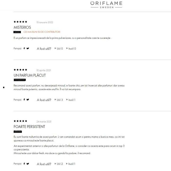 Apă de parfum Amber Elixir Mystery/ Amber Elixir (Oriflame)