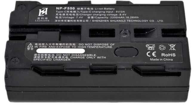 Батерия Viltrox - NP-F550, 2200 mAh, черна